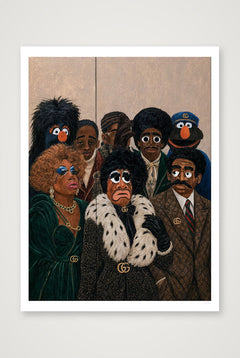 D is for Dapper — 60×80cm, 24×31" Print only