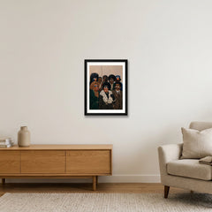 D is for Dapper — 30×40cm, 12×16" Black Frame