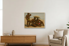Hollywood Beach — 80×60cm, 31×24" Oak Frame