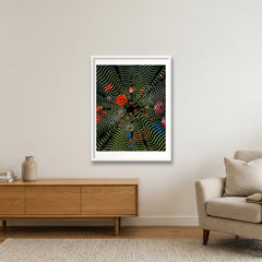 Floral Arrangement No 8 — 60×80cm, 24×31" White Frame